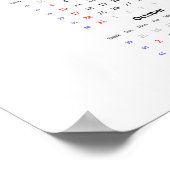 ハーツカレンダー2022ポスター - 日曜日始まり ポスター (角)