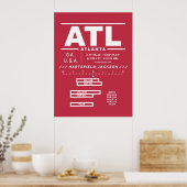 ハーツフィールド・ジャクソン・アトランタ国際空港 ATL ポスター (キッチン)