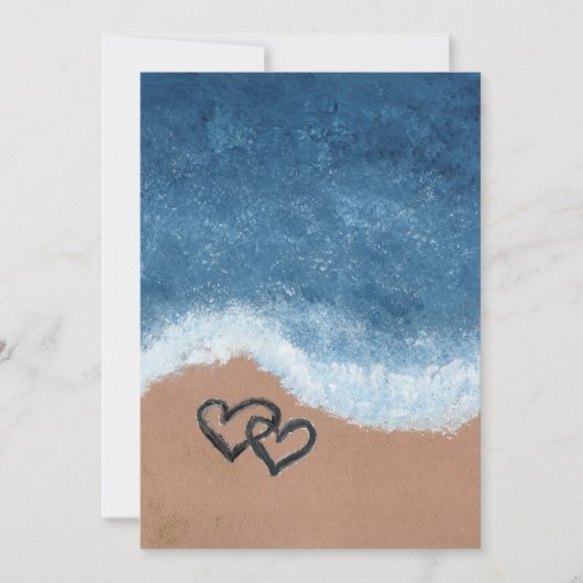 ハーツ・イン・ザ・サンド 招待状 (正面)