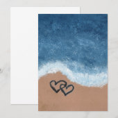 ハーツ・イン・ザ・サンド 招待状 (正面/裏面)