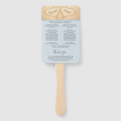 ハーツ オン ザ ビーチ 結婚式プログラム ハンド ハンドファン (裏面)