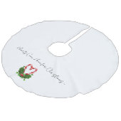 ハーツ カム ホーム フォー クリスマス キャンディー ケーン ホリデー フェイクリネンツリースカート (アングル)