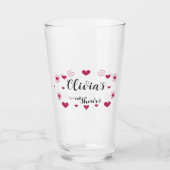 ハーツ ブライダルシャワー タンブラーグラス (正面)