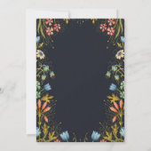 ハーティーガーデンパーティー,美しいソフトパステルカラー 招待状 (裏面)