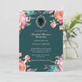 ハーティーガーデンパーティー,美しいソフトパステルカラー 招待状 (スタンド正面)