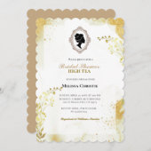 ハーティーガーデンパーティー,美しいソフトパステルカラー 招待状 (正面/裏面)