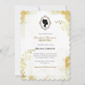 ハーティーガーデンパーティー,美しいソフトパステルカラー 招待状 (正面)