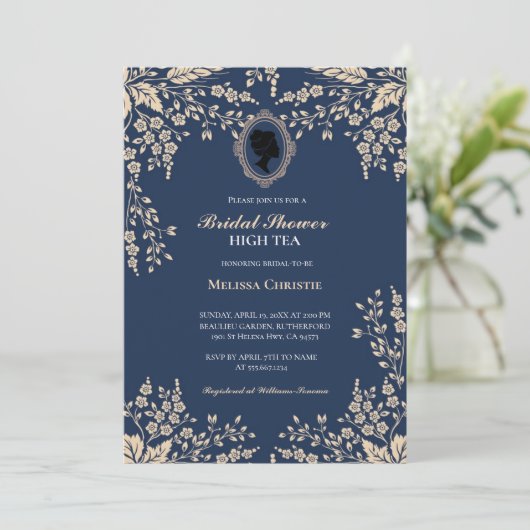 ハーティーガーデンパーティー,美しいソフトパステルカラー 招待状 (スタンド正面)