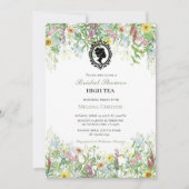 ハーティーガーデンパーティー,美しいソフトパステルカラー 招待状 (正面)