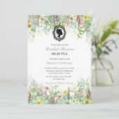 ハーティーガーデンパーティー,美しいソフトパステルカラー 招待状 (スタンド正面)