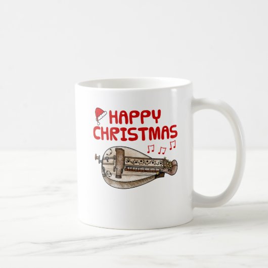 ハーディグルディクリスマスフォークミュージシャン音楽先生 コーヒーマグカップ (右)