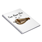 ハーディグルディフォークミュージシャンミュージック先生カスタム ノートブック (右側)