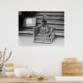 ハーディング大統領のAiredale Terrier, 1922 ポスター (キッチン)