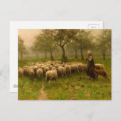 ハーデリンはアントン・マウヴによってクデシャペンに出会った(c 1870) ポストカード (正面/裏面)