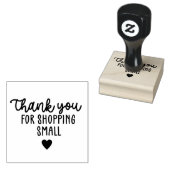 ハートありがとうショッピング小 ラバースタンプ (押印)