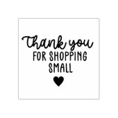 ハートありがとうショッピング小 ラバースタンプ (インプリント)