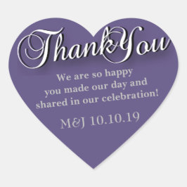 ハートありがとうステッカー ハートシール