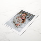 ハートありがとう金ゴールド書道2写真 箔シーズンカード (回転した状態)