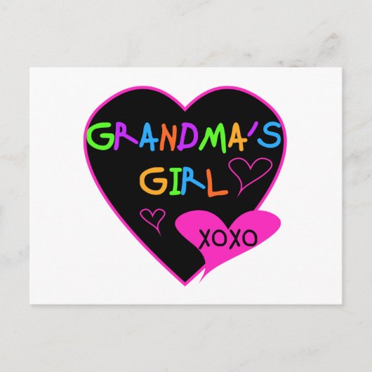 ハートおばあちゃんのTシャツとギフト ポストカード (正面)