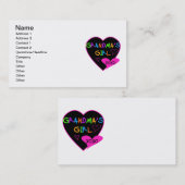 ハートおばあちゃんのTシャツとギフト 名刺 (正面/裏面)