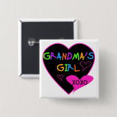 ハートおばあちゃんのTシャツとギフト 缶バッジ (正面&裏面)