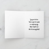 ハートおもしろいのシャットダウンとキスMe Valentinesカード サンキューカード (内部)