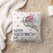 ハートおもしろいバレンタインキュピッド格言 クッション (ブランケット)