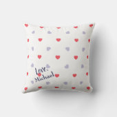 ハートおもしろいバレンタインキュピッド格言 クッション (裏面)