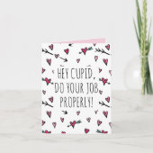 ハートおもしろいミニマリストValentines Day for Friends サンキューカード (正面)