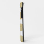 ハートおよびカスタムな色のはっきりしたなグリッターの金ゴールドの点 Case-Mate iPhoneケース (裏面/左)