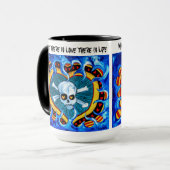 ハートおよびスカル マグカップ (正面左)