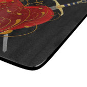 ハートおよびダガースカットボード カッティングボード (角)