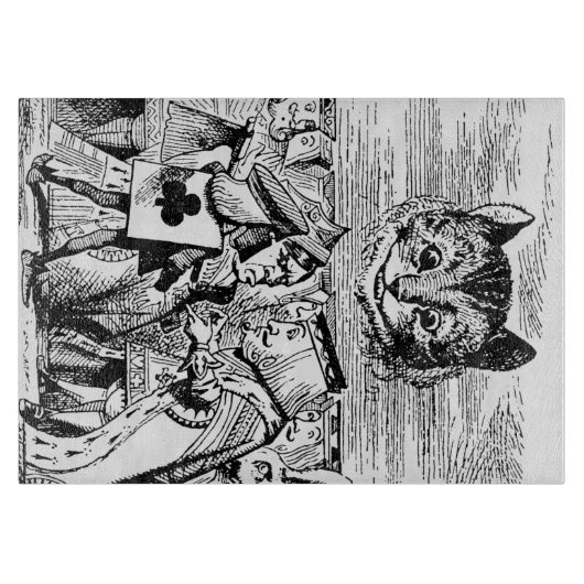 ハートおよびチェシャー猫の女王 カッティングボード (正面)