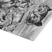 ハートおよびチェシャー猫の女王 カッティングボード (角)