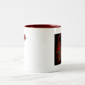 ハートおよびバラのマグ ツートーンマグカップ (中央)