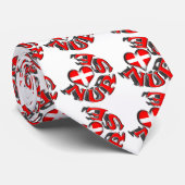 ハートおよび十字の記号を用いるナースの円のロゴ ネクタイ (ロール)