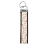 ハートおよび唇を搭載するロマンチックなパターン リストバンドキーホルダー (鍵トップ)