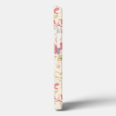 ハートおよび唇を搭載するロマンチックなパターン Case-Mate iPhoneケース (裏面 / 左)