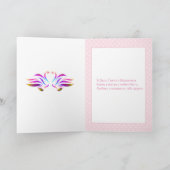 ハートおよび白鳥が付いているロシアのなバレンタインデーカード シーズンカード (内部)