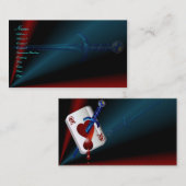 ハートおよび短剣の名刺のエース 名刺 (正面/裏面)