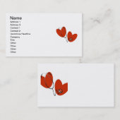 ハートおよび聴診器のTシャツおよびギフト 名刺 (正面/裏面)