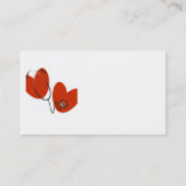 ハートおよび聴診器のTシャツおよびギフト 名刺 (裏面)