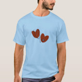 ハートおよび聴診器のTシャツおよびギフト Tシャツ (正面)