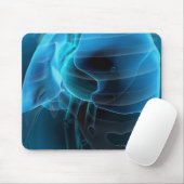 ハートおよび肺の四分の三の眺め マウスパッド (マウス)