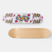 ハートおよび花の女王 スケートボード (横)