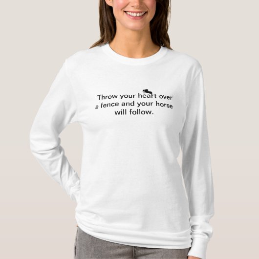 ハートおよび馬 Tシャツ (正面)