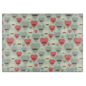 ハートおよび髭を搭載するバレンタインパターン カッティングボード (正面)