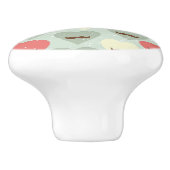 ハートおよび髭を搭載するバレンタインパターン セラミックノブ (側面)