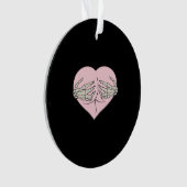 ハートお尻ハグスケルトンハンドクラシックル オーナメント (正面)