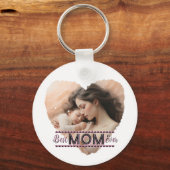 ハートお最高の母さん キーホルダー (正面)